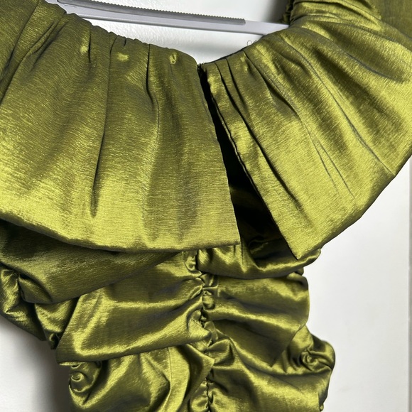 NBD Brianne Mini Dress Moss Green NWT - Picture 7 of 7